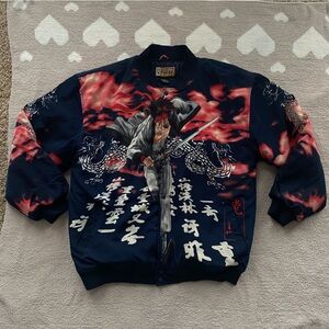 Men’s Vintage VEEZO XXL Kenshin Rurouni Anime Navy Puffer Coat